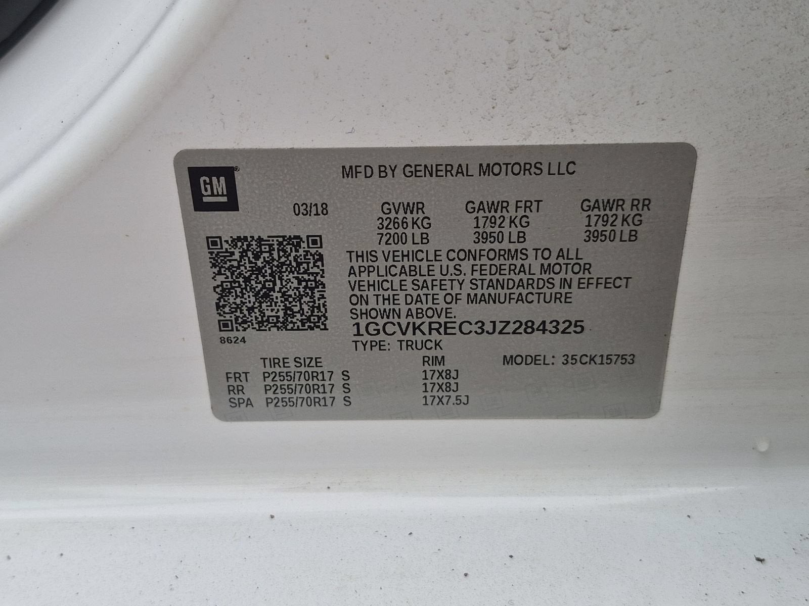 2018 Chevrolet Silverado 1500 LT