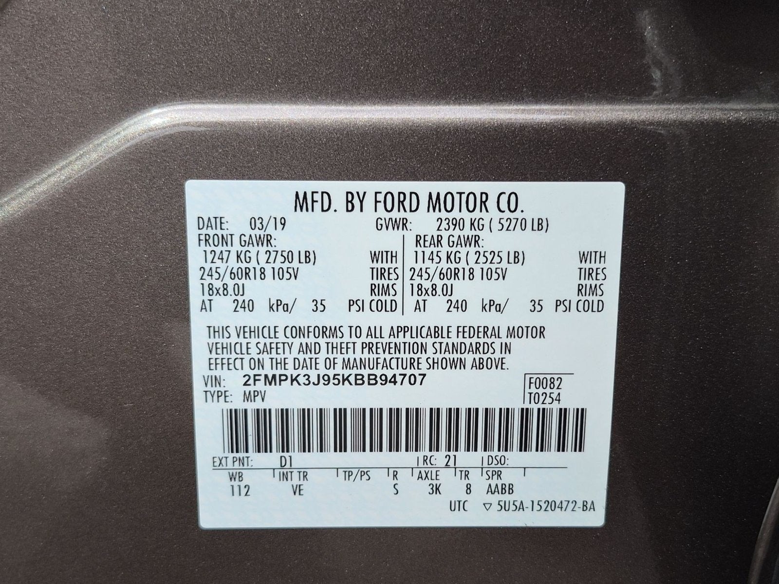 2019 Ford Edge SEL