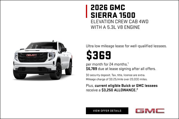 Ultra low mileage lease for well-qualified lessees.

$369 per month for 24 months.1

$6,789 due a...
