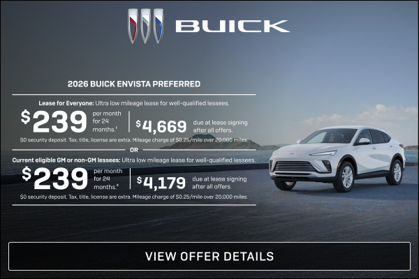 Lease for Everyone: Ultra low mileage lease for well-qualified lessees.

$239 per month for 24 mo...