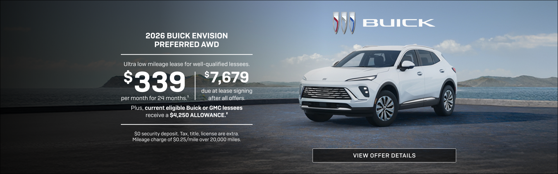 Ultra low mileage lease for well-qualified lessees.

$339 per month for 24 months1. 

$7,679 due ...
