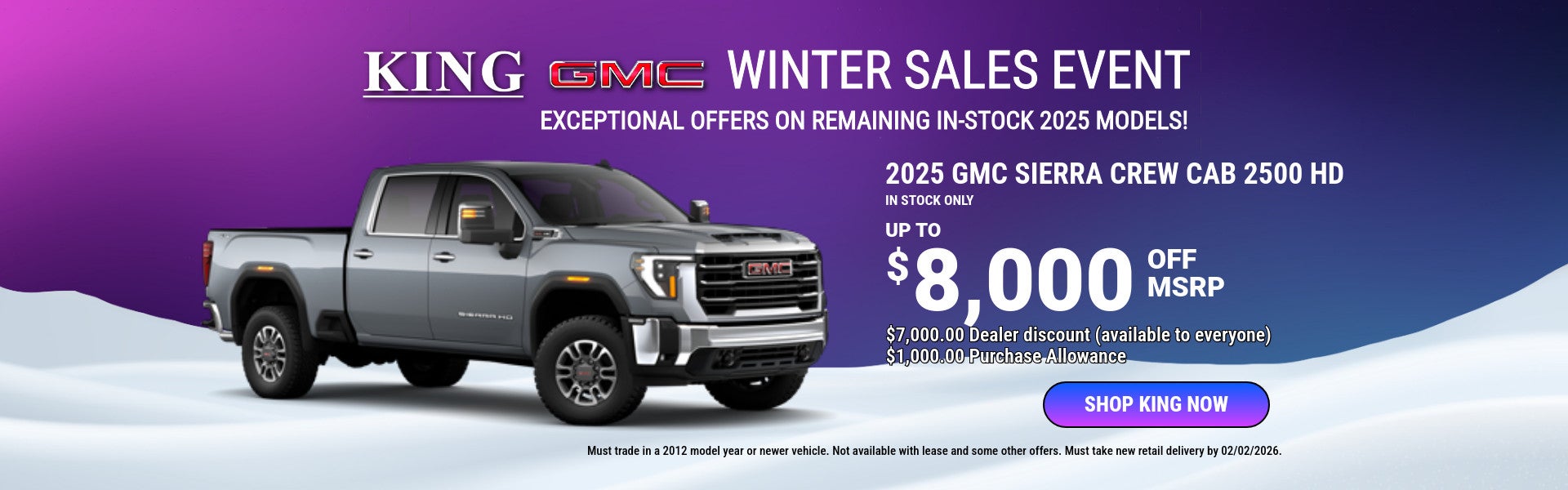 GMC Sierra 2500 HD Jan 2026