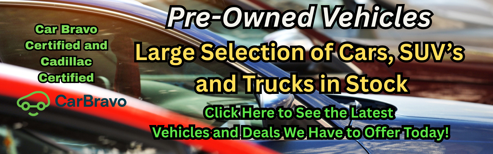 Car bravo Used vehicles hero June 2025